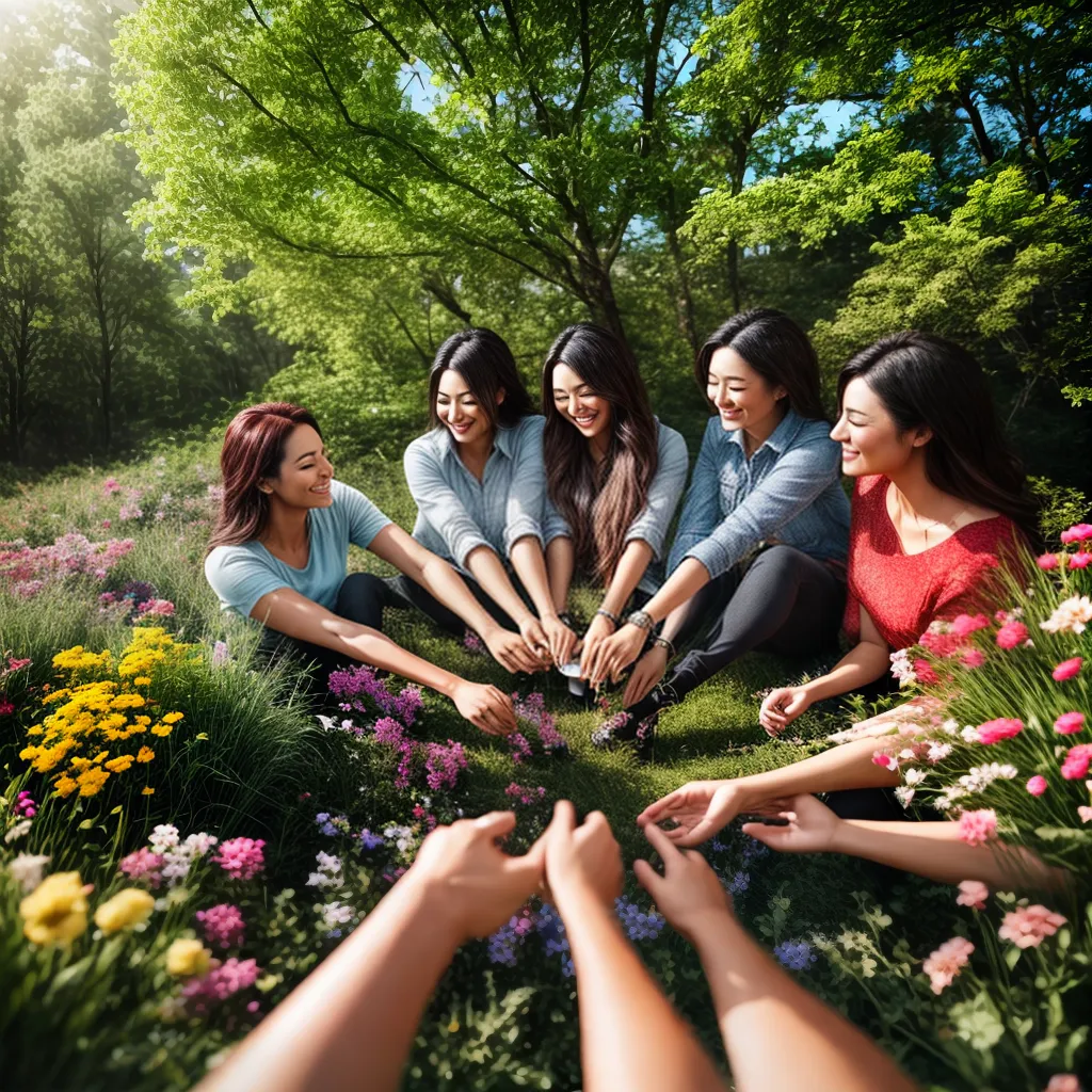 Fotos uniao natureza sorrisos harmonia