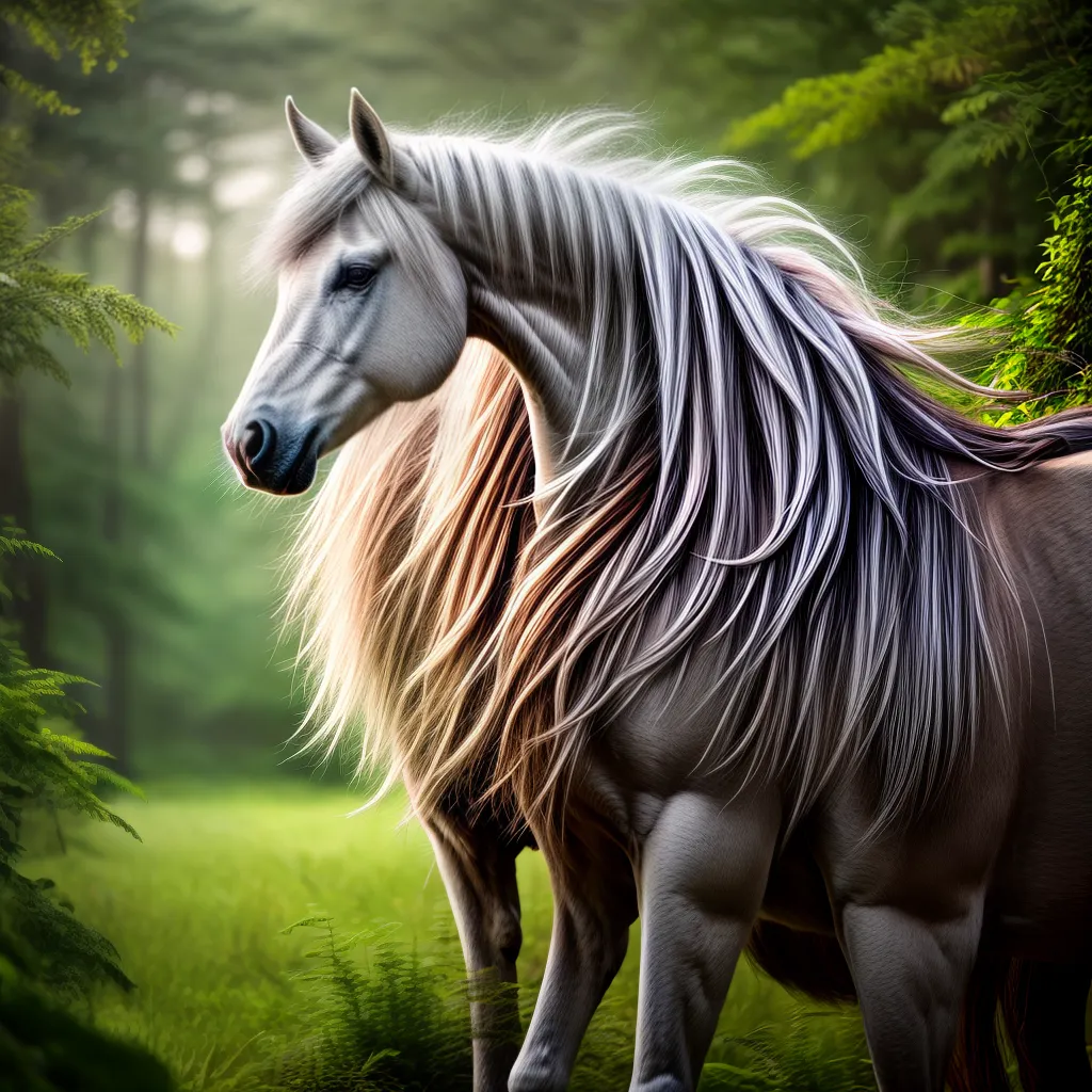 Fotos unicornio floresta encantada magia