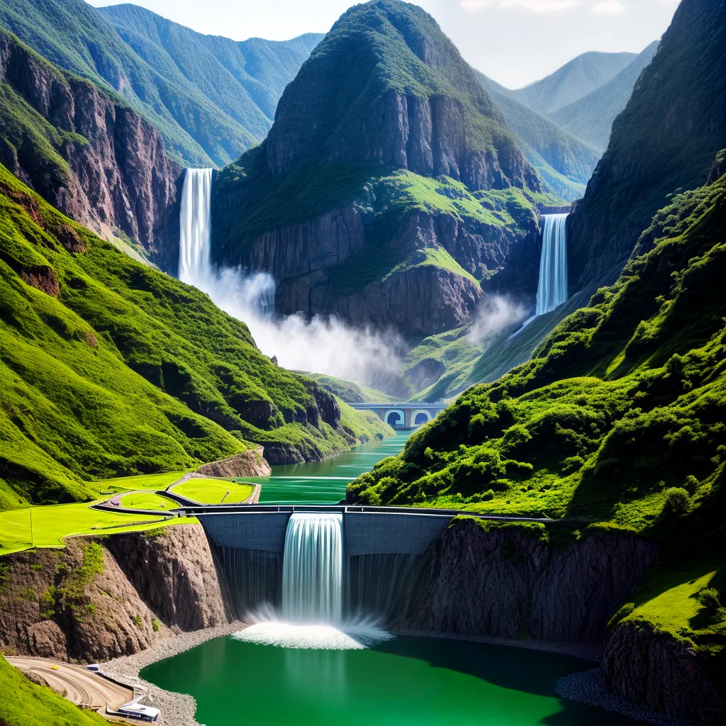 Fotos usina hidreletrica paisagem serena