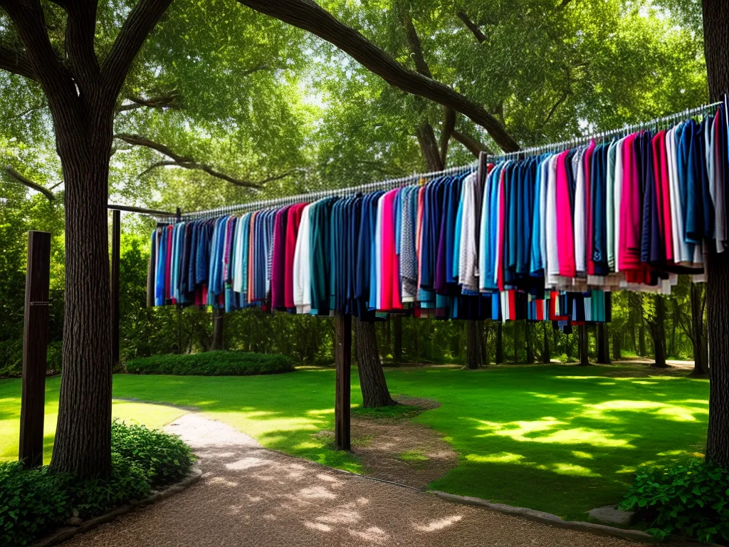 Fotos varal roupas colorido jardim sol
