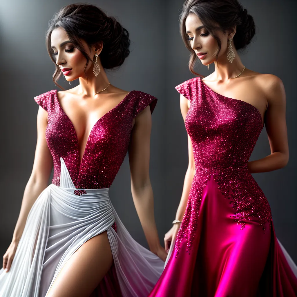Fotos vestido elegante bordado brilho