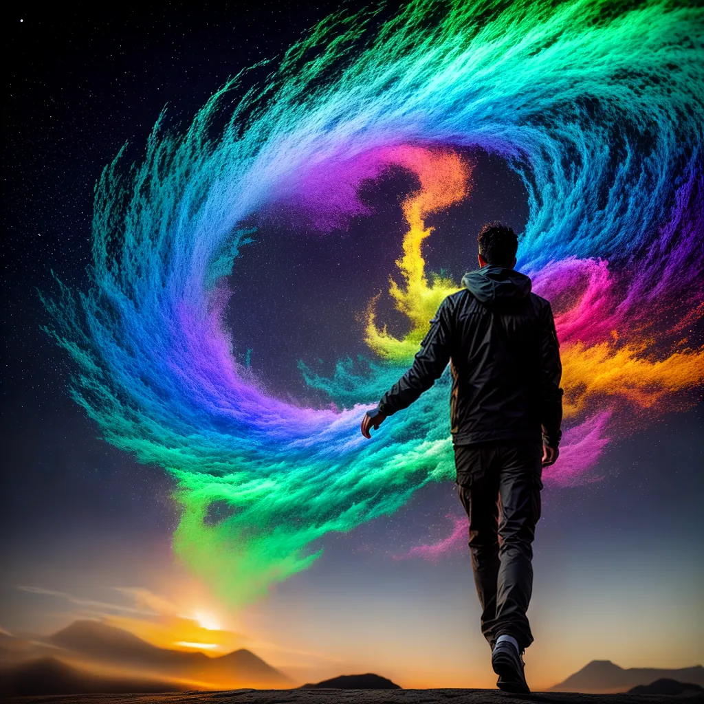 Descubra o Significado de Sonhar com Hidrocarbonetos Misteriosos 2 Fotos vortice colorido misterio sonho