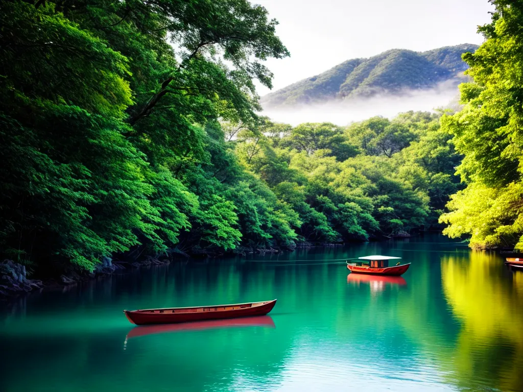 Fotos barco lago natureza paisagem sonhos