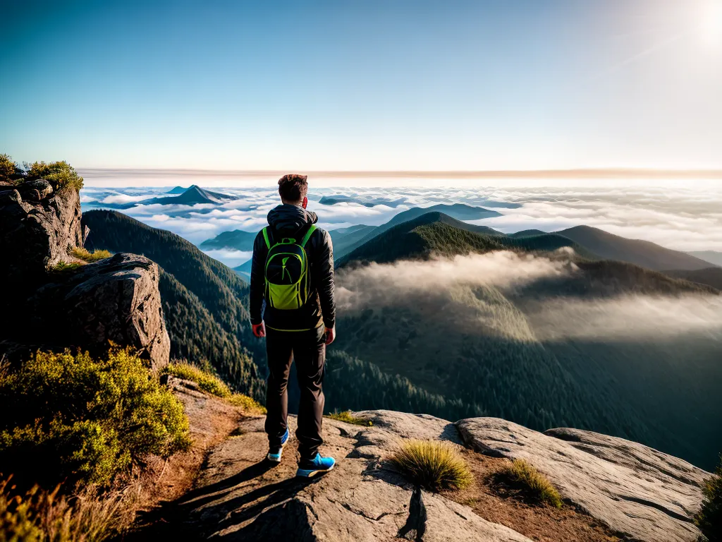 Fotos conquista por do sol montanha