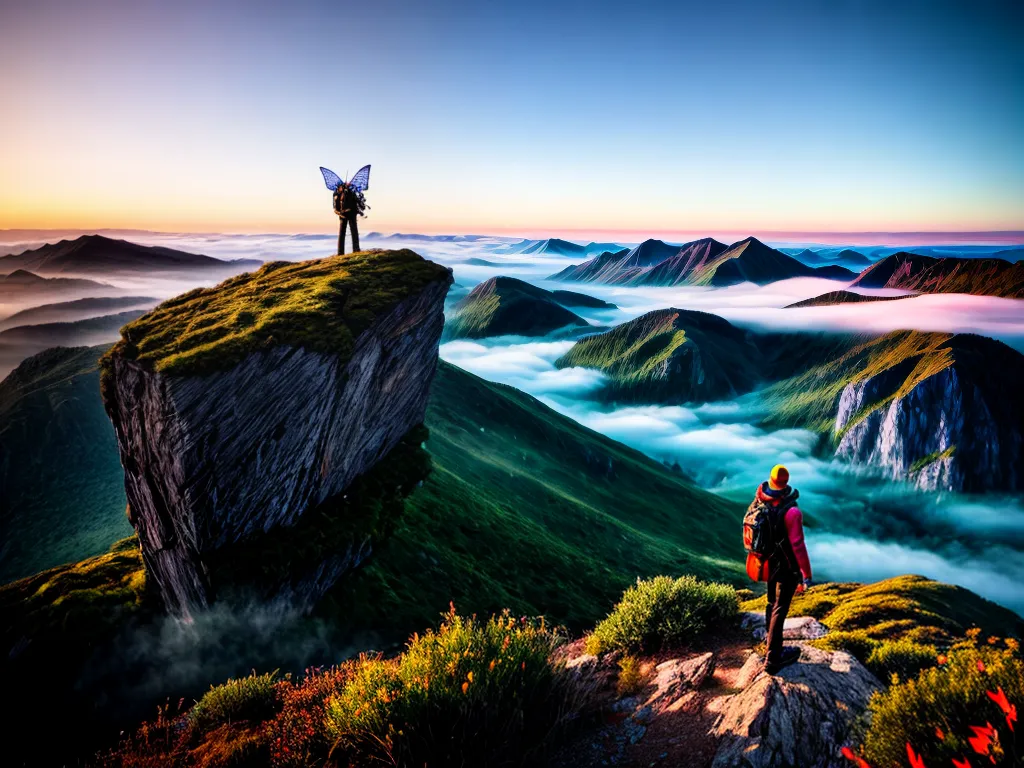 Libere seu Potencial Criativo: Desvendando o Significado dos Estímulos dos Sonhos 2 Fotos criatividade borboletas montanha despertar