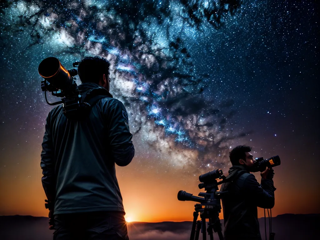 Fotos explorando cosmos astronomo telescopio