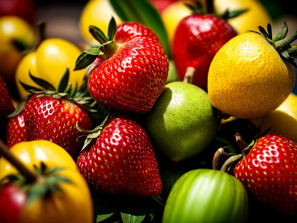 Fotos frutas coloridas simbolismo natureza