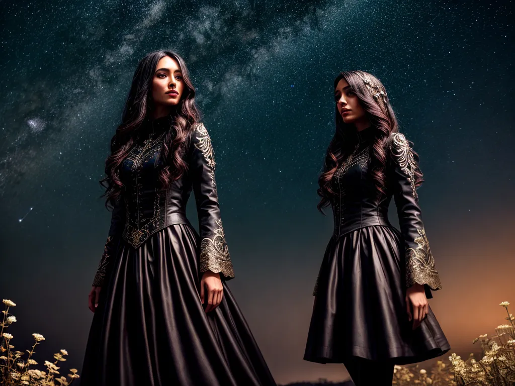 Descubra o Fascinante Mundo dos Sonhos Noturnos 2 Fotos noite estrelada caminho mistico flores