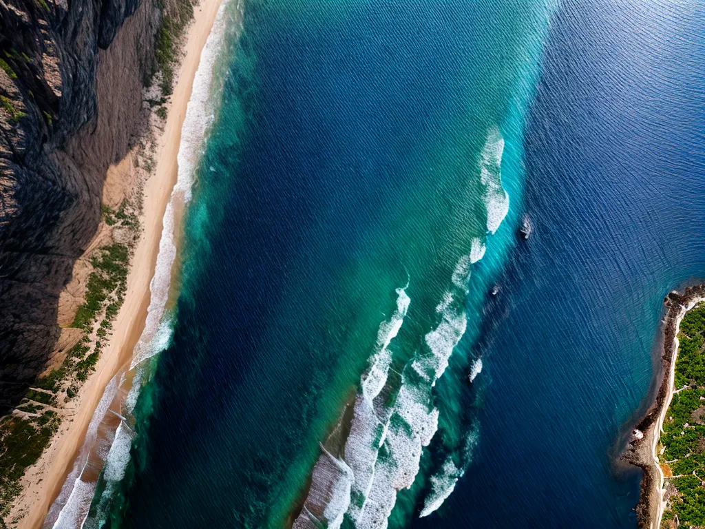 Fotos oceano azul ondas reflexo sol
