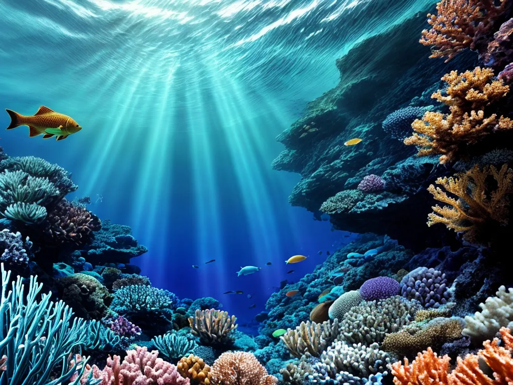 Fotos oceano azul profundidade mergulhador coral