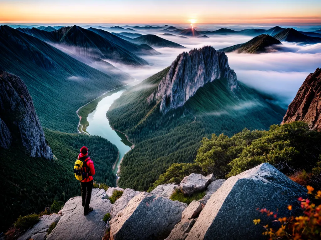 Descubra a Beleza Oculta dos Seus Sonhos 6 Fotos pessoa montanha por do sol sonhos 1