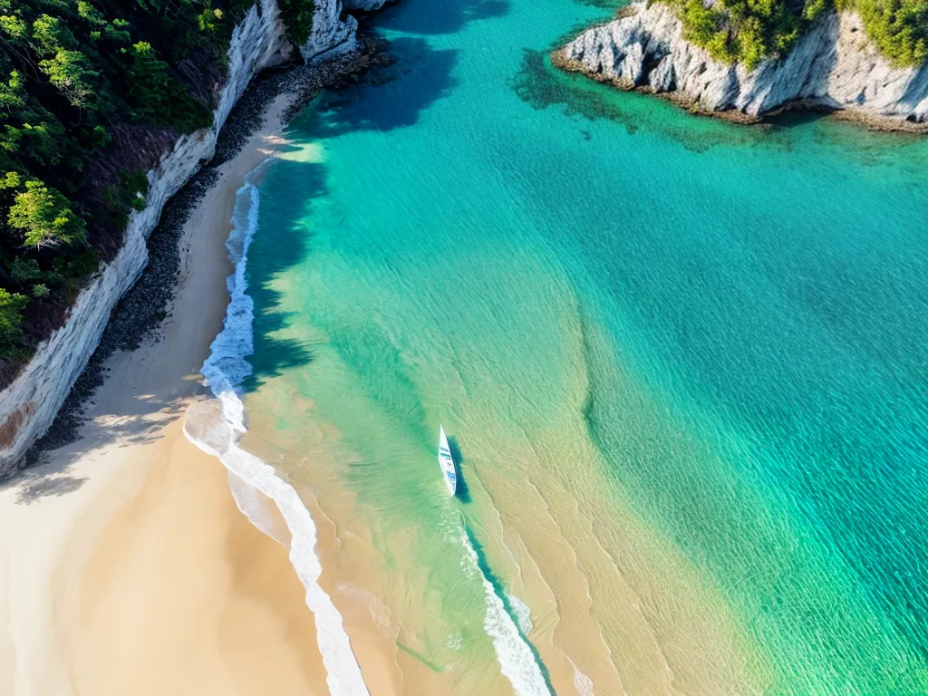 Fotos praia azul por do sol veleiro