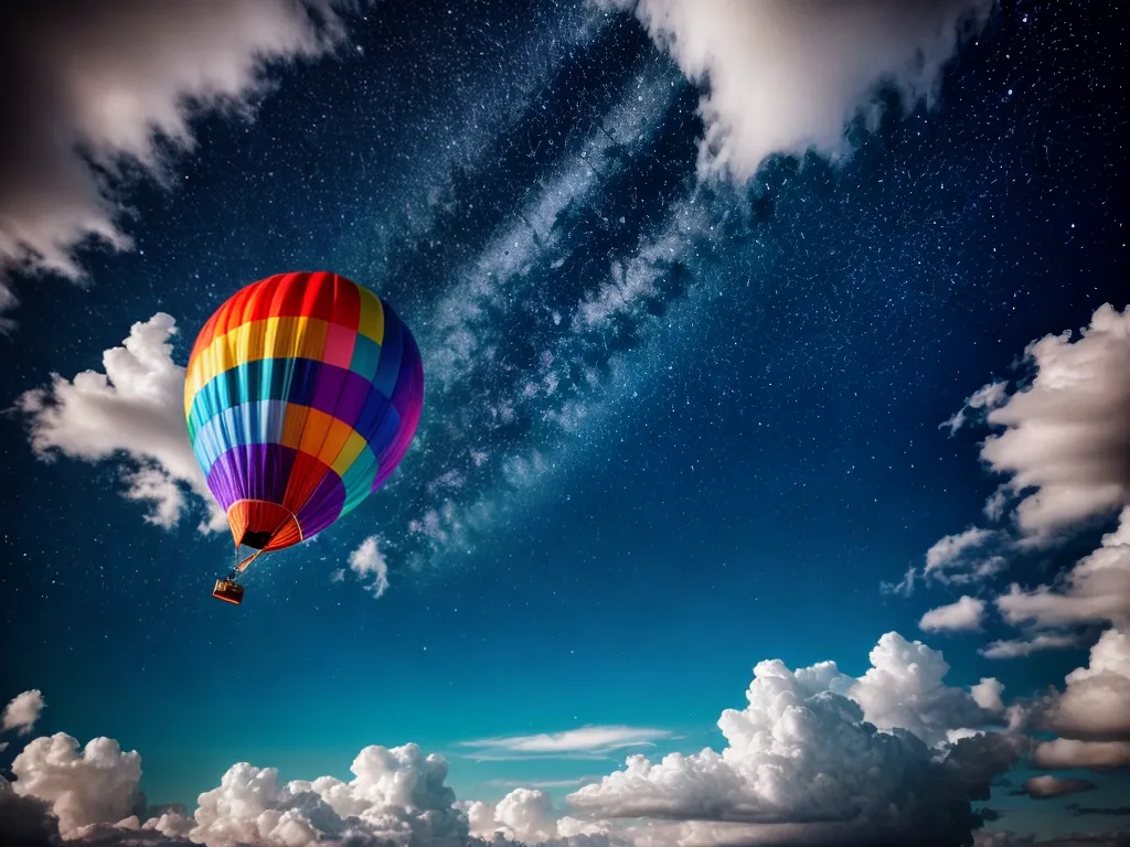 Fotos sonho flutuante nuvens coloridas