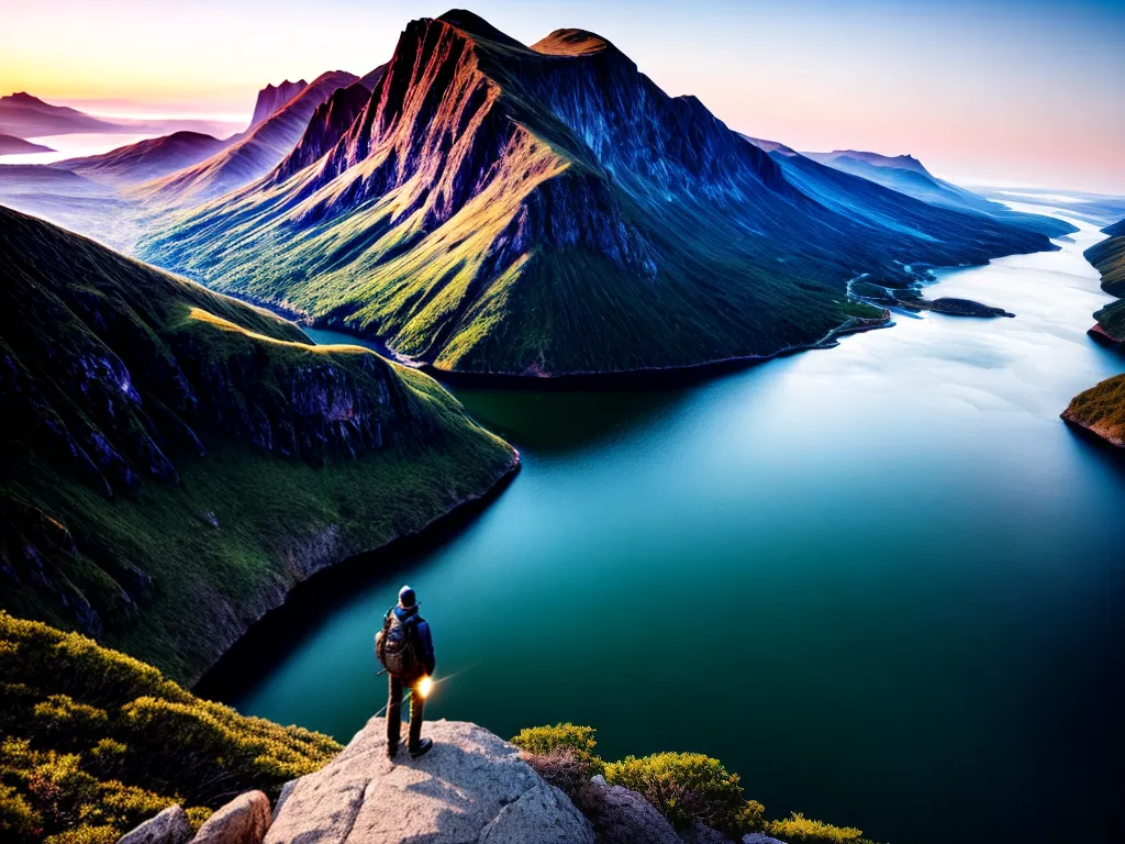Desvendando os Mistérios das Viagens dos Sonhos 5 Fotos viajante por do sol montanha paisagem