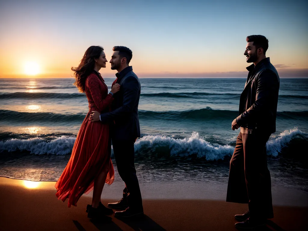 Sonho de Amor: Descobrindo o Significado nos Sonhos Românticos 3 Fotos casal amor praia por do sol