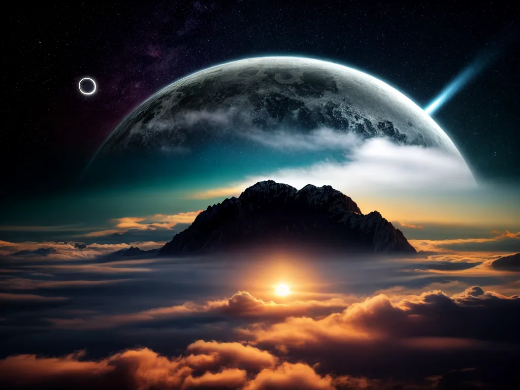 Fotos ceu estrelado lua sonho sereno