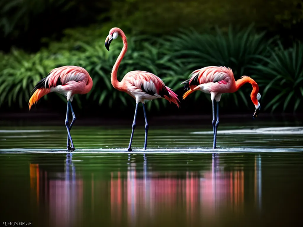 Fotos flamingos espelho agua natureza