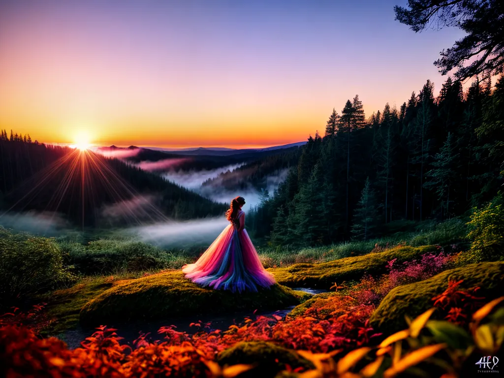 Desvende os Segredos de Sonhar com um Ambiente Encantado 4 Fotos floresta encantada por do sol magico