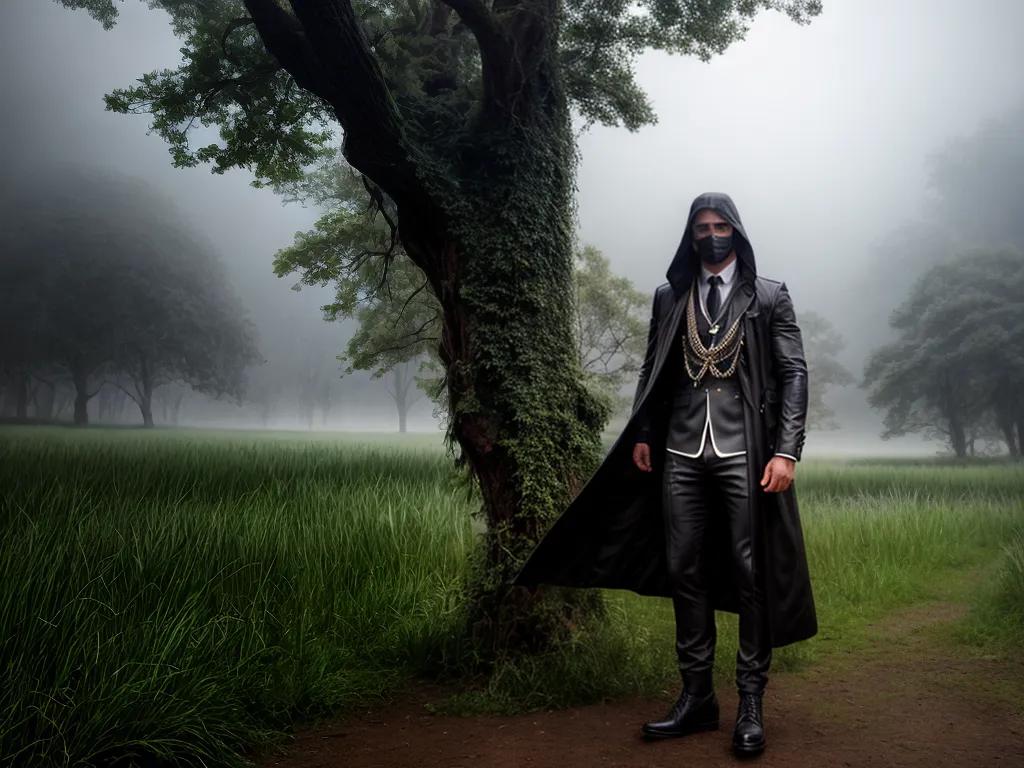 Fotos floresta misteriosa gigantes nevoa