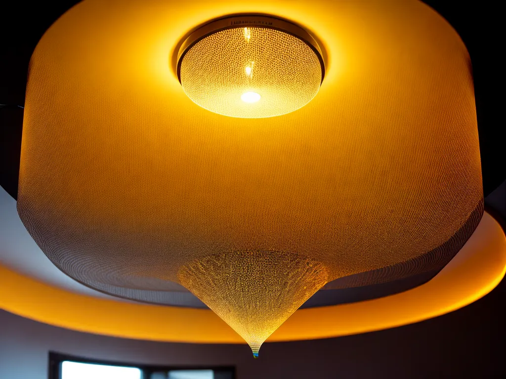Fotos lustre iluminado design intrincado