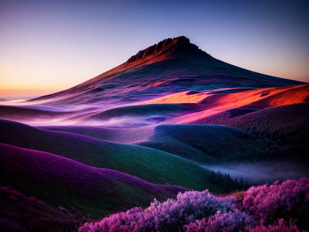 Fotos paisagem surreal colorida