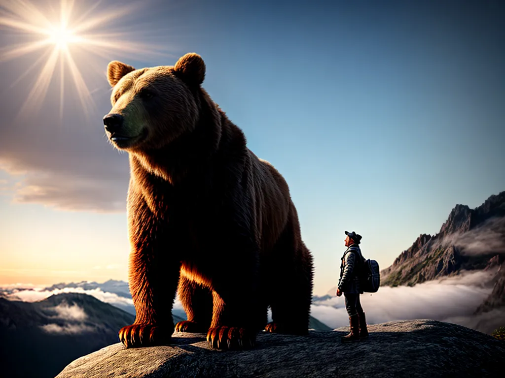 Fotos pessoa montanha urso poder