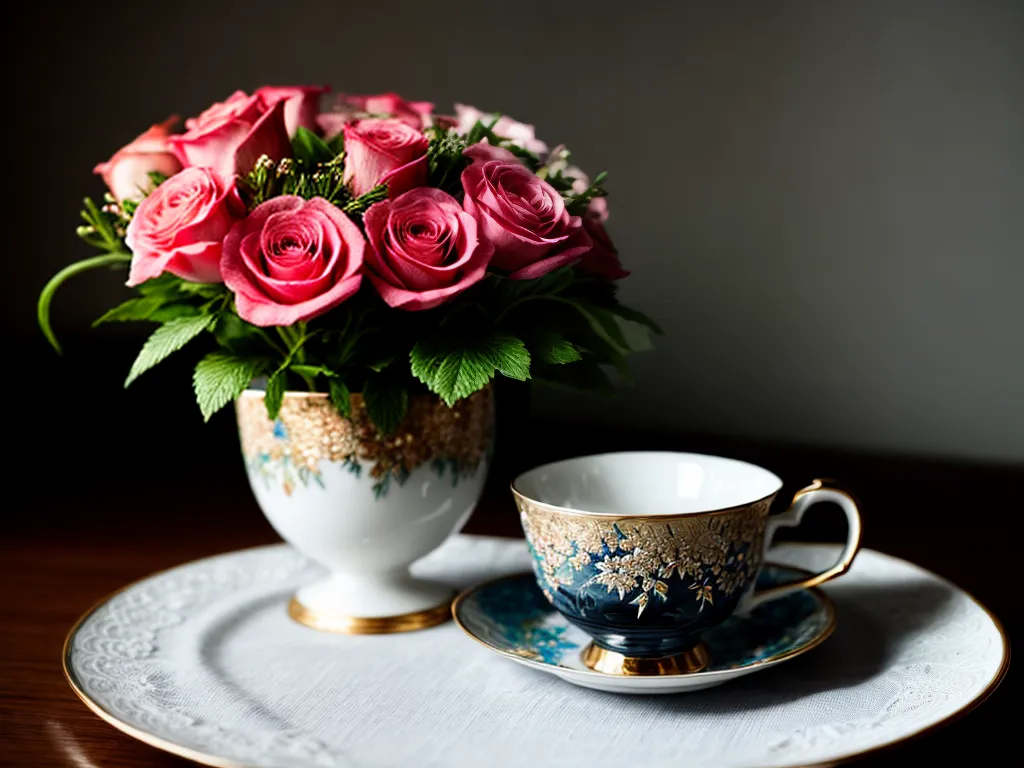 Fotos porcelana floral simbolismo sonhos