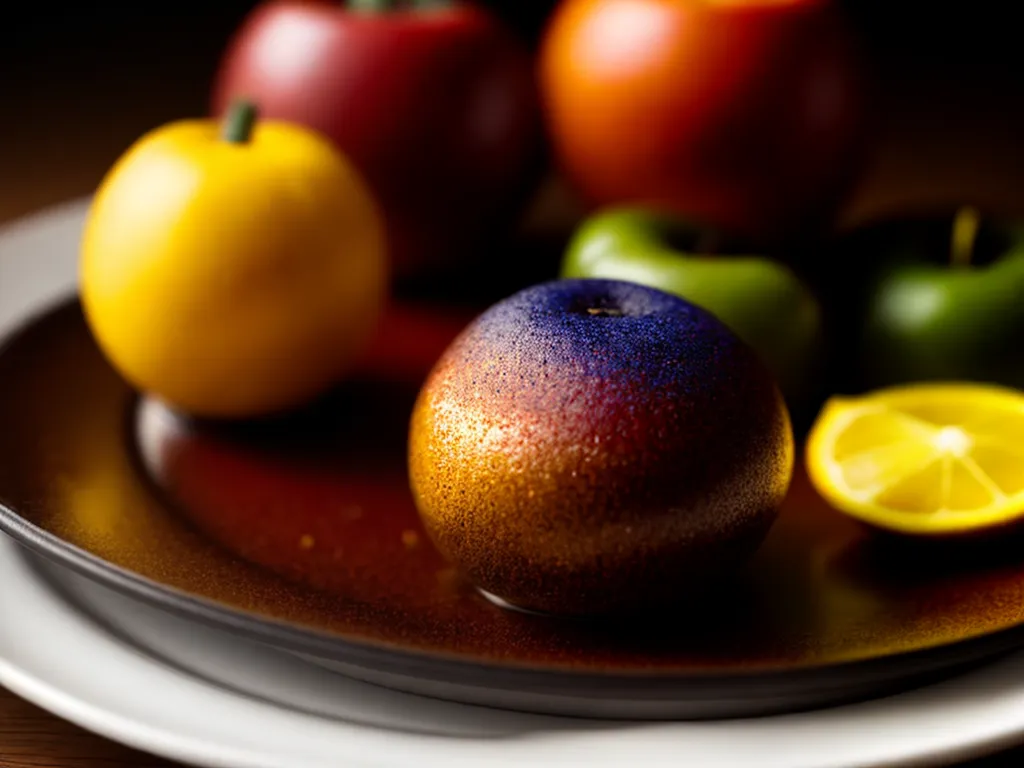 O que Significa Sonhar com Gastronomia 5 Fotos prato gastronomico artisticamente colorido