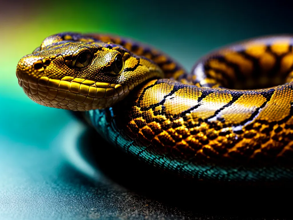 Descubra o mistério por trás dos sonhos com serpente 3 Fotos serpente escamas brilhantes olhos misteriosos