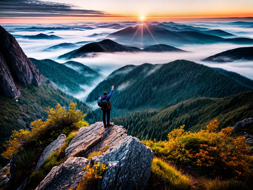Força nos seus Sonhos Mais Profundos 6 Fotos sonhador por do sol montanha