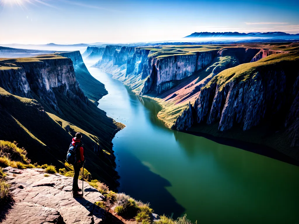 Fotos aventureiro paisagem montanhas vales