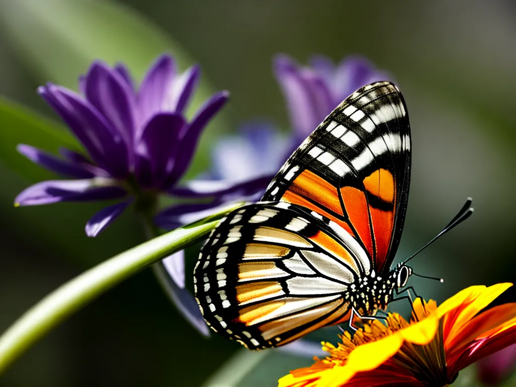 Fotos borboleta flor colorida sonho
