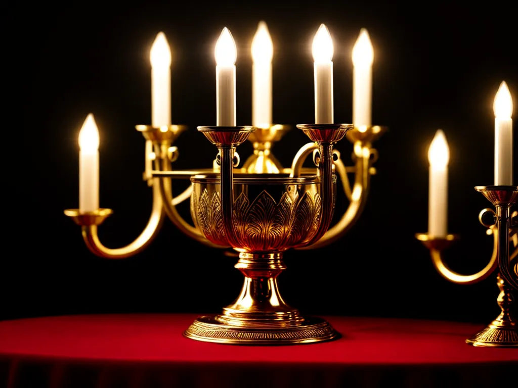 Fotos candelabro iluminado sonhos