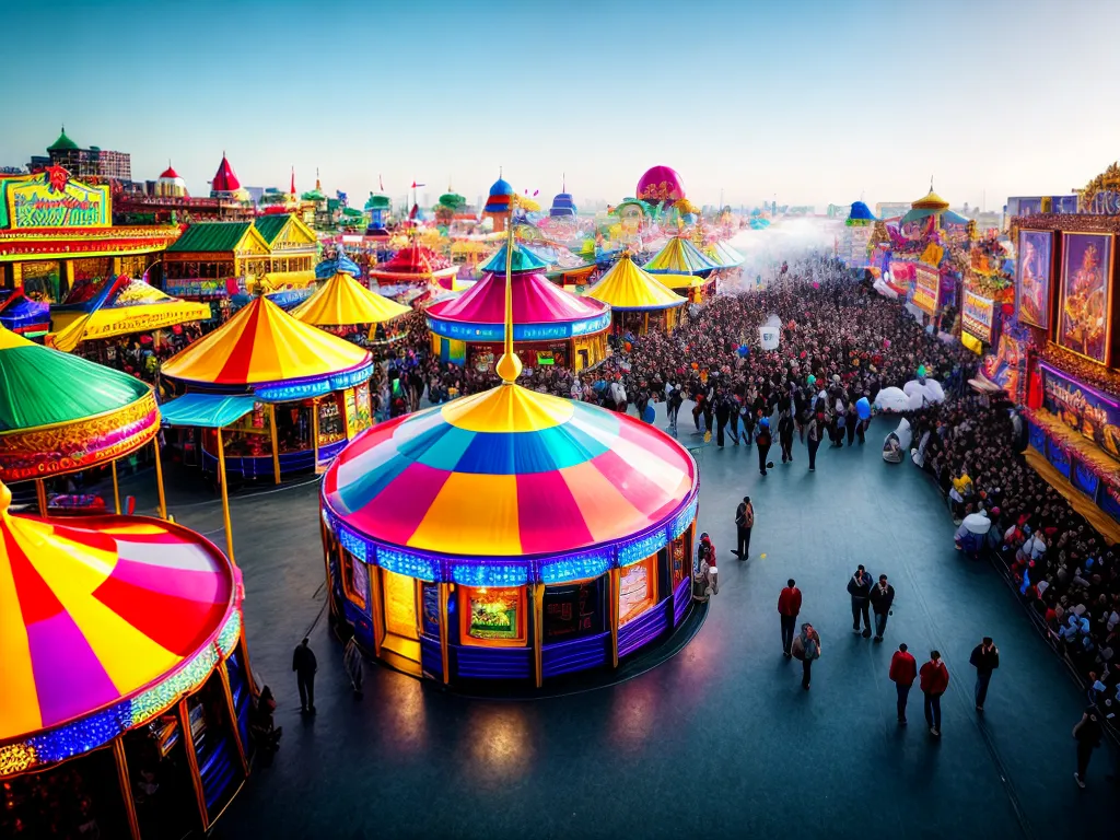 Fotos feira vibrante cores alegria