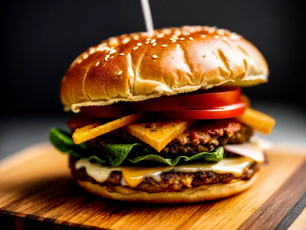 Descubra o Significado de Sonhar com Lanches 3 Fotos hamburguer queijo alface tomate fritas