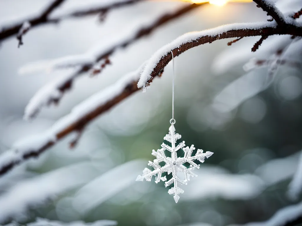 Fotos neve brilhante ramo sol inverno