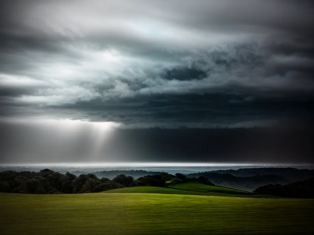 Descubra O Significado de Sonhar Com Nuvens Negras 4 Fotos nuvem sombria paisagem serena