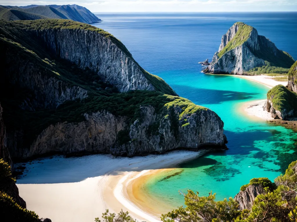 O que Significa Sonhar com Praias Secretas 4 Fotos praia paraiso escondido cliffs aguas turquesa