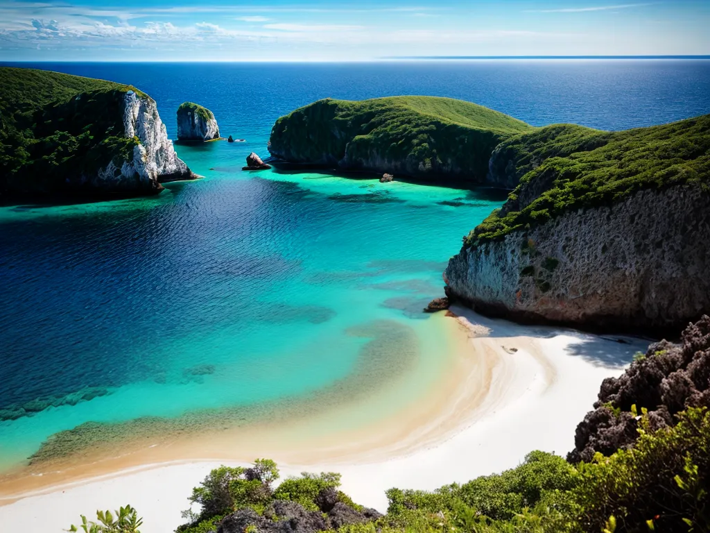 Fotos praia paraiso secreto areia dourada
