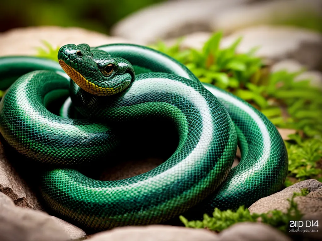 Significado de Sonhar com Serpente Elegante 4 Fotos serpente jardim vibrante misterio