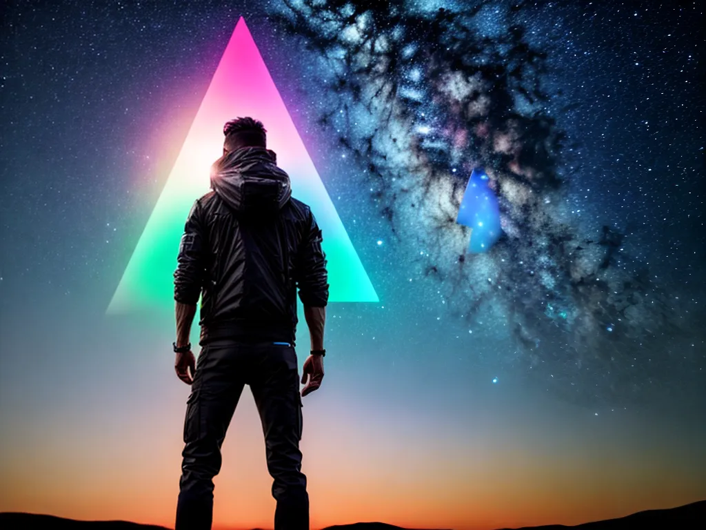 Fotos sonho triangulo brilhante pessoa