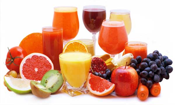 lista de opções com frutas