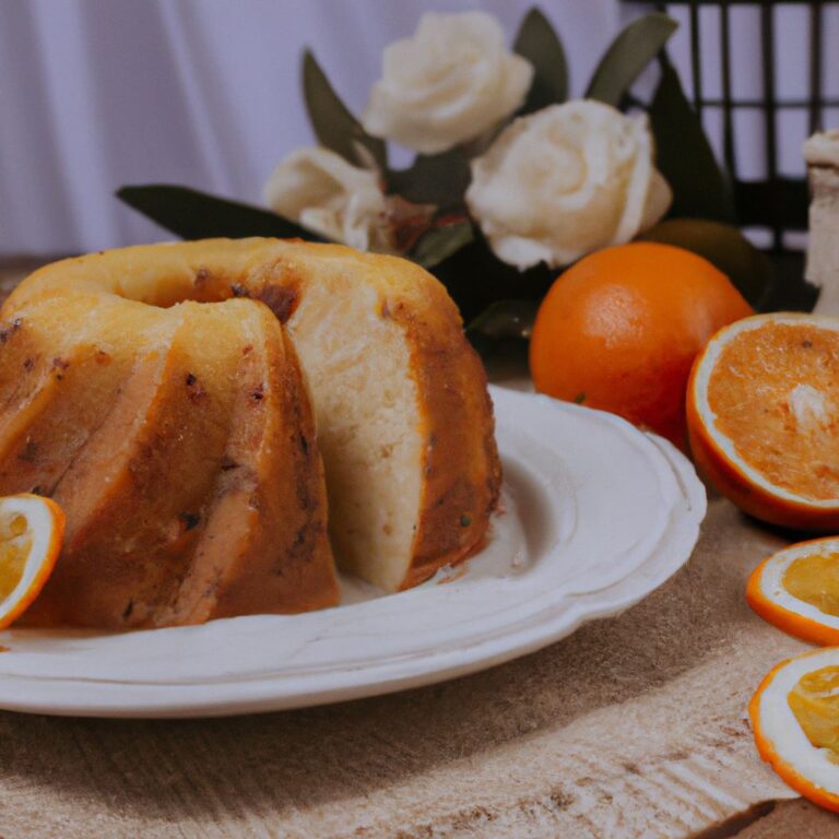 Bolo de laranja com casca e calda: uma receita deliciosa e refrescante