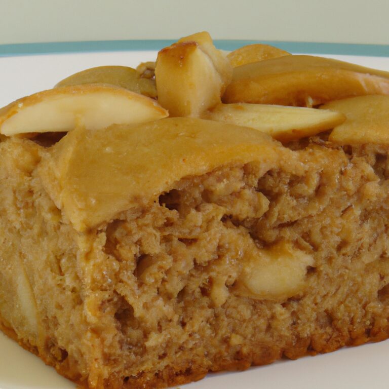 Receita bolo fit de maça com aveia: uma delícia saudável para o seu corpo e para o seu paladar!