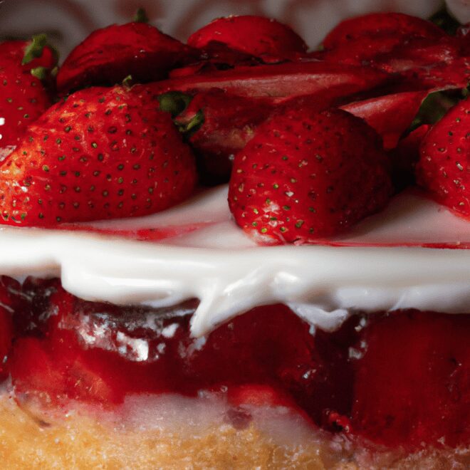 Receita de Bolo de Aniversário com Recheio de Morango