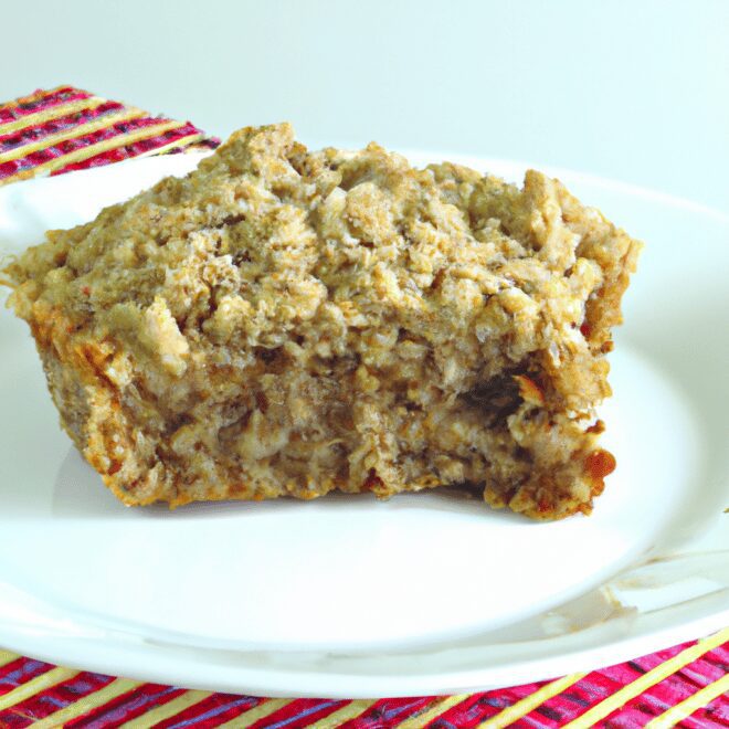 Receita de bolo de aveia feito no microondas em 5 minutos!