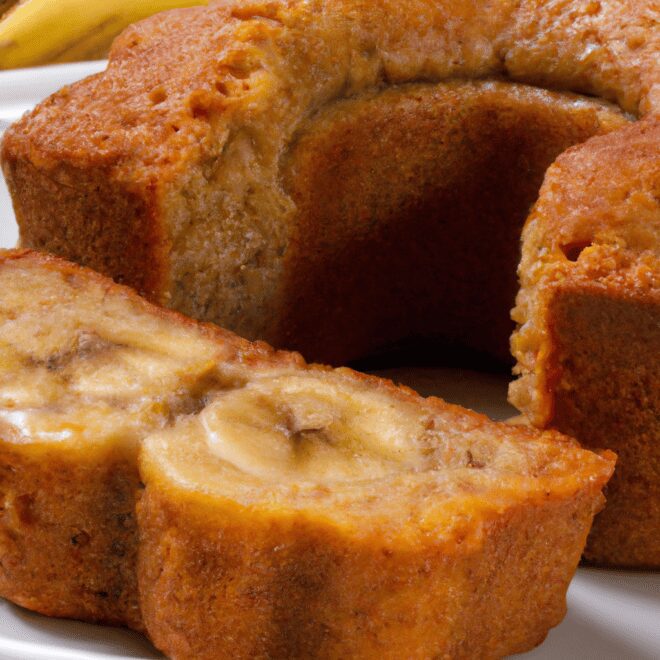 Bolo de banana recheado: a receita perfeita para o seu café da manhã!