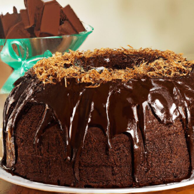 Receita de bolo de chocolate grande para aniversarios