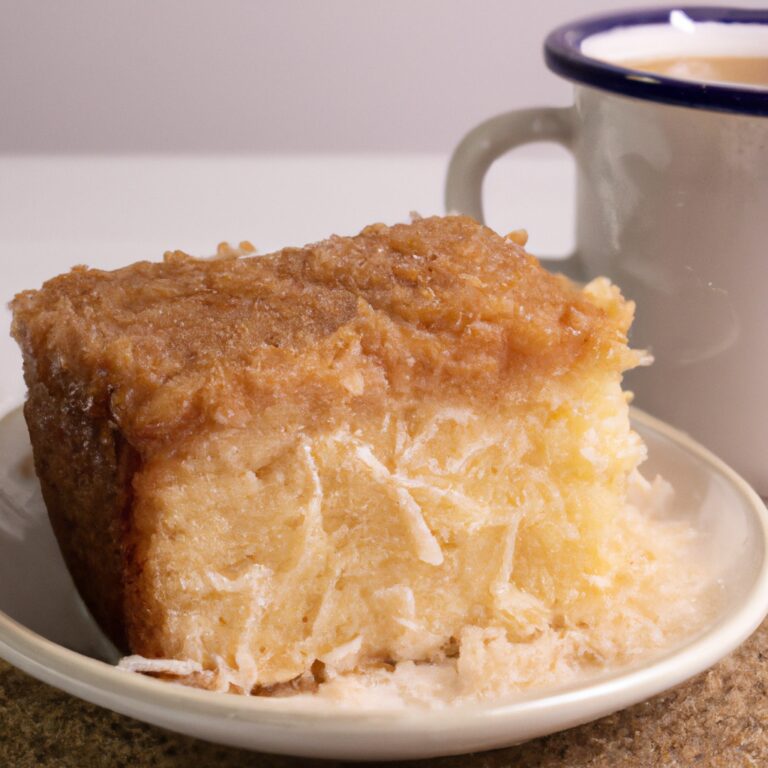 Bolo de cocada com leite condensado: a receita perfeita para o seu café da tarde!