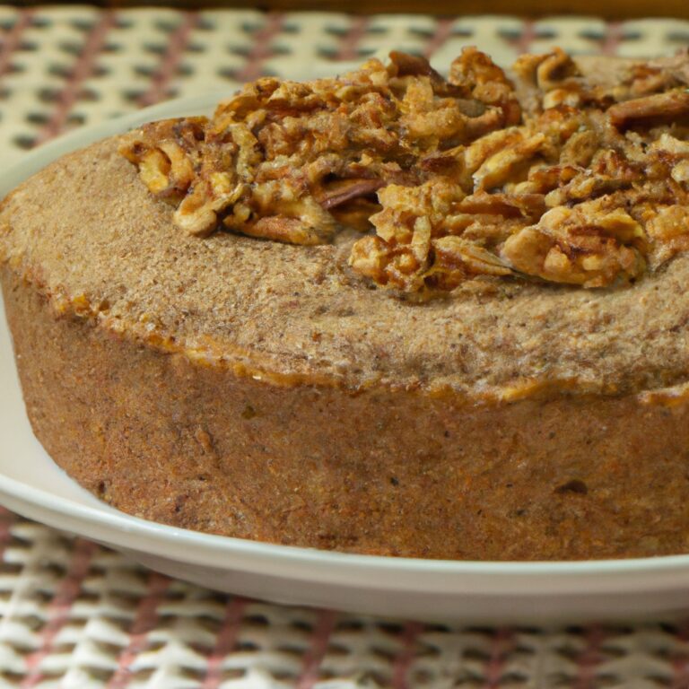 Receita de bolo de nozes com farinha integral: um bolo saudável e delicioso